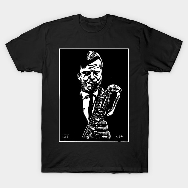 Gerry Mulligan T-Shirt by Zippy's House of Mystery